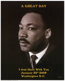 Martin Luther King Jr A Great Day President Barack Obama's Inauguration Prints