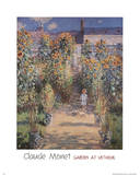Garden at Vetheuil Print by Claude Monet