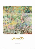 Artist's Garden at Giverny Affiche par Claude Monet
