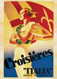 Croisieres Italia, c.1938 Poster von Marcello Dudovich
