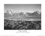 Mt Moran Grand Teton Affiches par Ansel Adams
