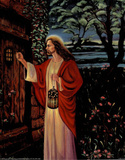 Jesus Christ Knocking at Door religious Photo
