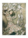 Alice & Pack of Cards Prints by Arthur Rackham