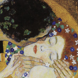 The Kiss (head detail) Prints by Gustav Klimt