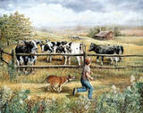 Boy and his Dog (Country) Prints
