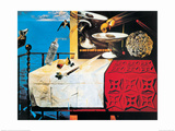 Nature morte vivante Affiche par Salvador Dalí