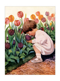 Tulip Time Art by Jessie Wilcox-Smith