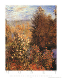 Un Coin du Jardin a Montgeron Posters par Claude Monet