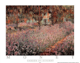 Garden at Giverny Print by Claude Monet