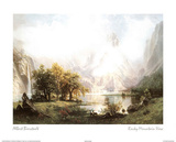 View of the Rocky Mountains Posters by Albert Bierstadt