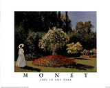 Lady in the Park Posters by Claude Monet