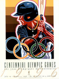 Olympic Softball, c.1996 Atlanta Print by Hiro Yamagata