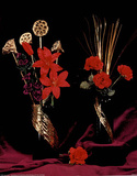 Gold Red Purple Seeds (Still Life) Prints