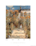 Le Jardin a Vetheuil Kunstdrucke von Claude Monet