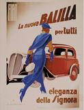 Fiat Balilla, c.1934 Kunstdrucke von Marcello Dudovich