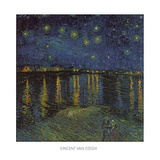Sternennacht über der Rhône Poster von Vincent van Gogh