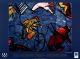U.S. Olympic Team Athens 2004 Cyclist Print by Cristobal Gabarron