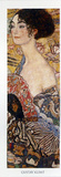 Lady with Fan Detail Poster von Gustav Klimt
