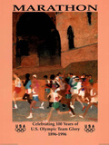 Marathon Celebrating 100 Years U.S. Olympic Team Prints by Mark English