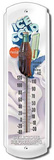 Coca Cola Iced Cold Serve Below 40 Indoor/Outdoor Thermometer Tin Sign