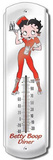 Betty Boop Diner Indoor/Outdoor Thermometer Tin Sign
