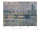 Charing Across Bridge Posters by Claude Monet