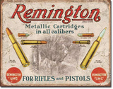 Remington For Rifles & Pistols Tin Sign