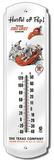 Texaco Hatful of Pep Indoor/Outdoor Thermometer Tin Sign