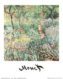 The Artist's Garden at Giverny Posters par Claude Monet