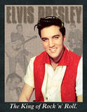 Elvis Presley The King of Rock and Roll Portrait Tin Sign