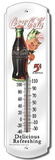 Coca Cola Sprite Boy 5 Cent Bottles Indoor/Outdoor Thermometer Tin Sign