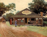 Johnsons Store (Old Time) Poster