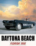Ford Thunderbird Daytona Beach Tin Sign