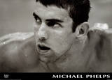 Michael Phelps Black & White Olympics Affiche