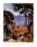 View of Estaque Print by Paul Cézanne