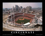 Cincinnati Reds Stadium Opening Game Sports Posters by Mike Smith