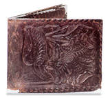 My Old Distressed Leather Tyvek Mighty Wallet Wallet