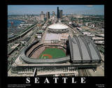 Seattle Mariners Safeco Field Sports Print by Mike Smith