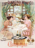 The Diamond Wine Co. Champagne Tin Sign