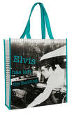 Elvis Presley Left The Building Large Recycled Shopper Tote Bag