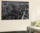 New York City Empire State Building Facing East by Henri Silberman Mini Mural Huge Poster Print Reproduction murale géante