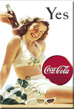 Coca Cola Coke Yes Girl Magnet Magnet
