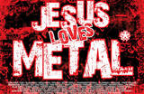 Jesus Loves Metal Art Poster Print Posters