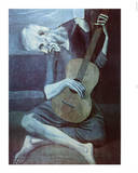 Pablo Picasso Old Guitarist Art Print Poster Posters