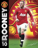 Manchester United FC Wayne Rooney Sports Poster Print Poster