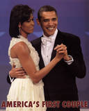 First Couple Dance Barack and Michelle Obama Art Print Poster Prints