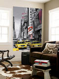 New York City Times Square Cab by John Lawrence Mini Mural Huge Poster Art Print Wall Mural