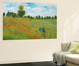 Claude Monet Champs de Coquelicots Mini Mural Huge Poster Art Print Wall Mural by Claude Monet
