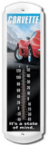 Corvette State of Mind Indoor/Outdoor Thermometer Tin Sign