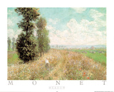 Meadow Posters by Claude Monet